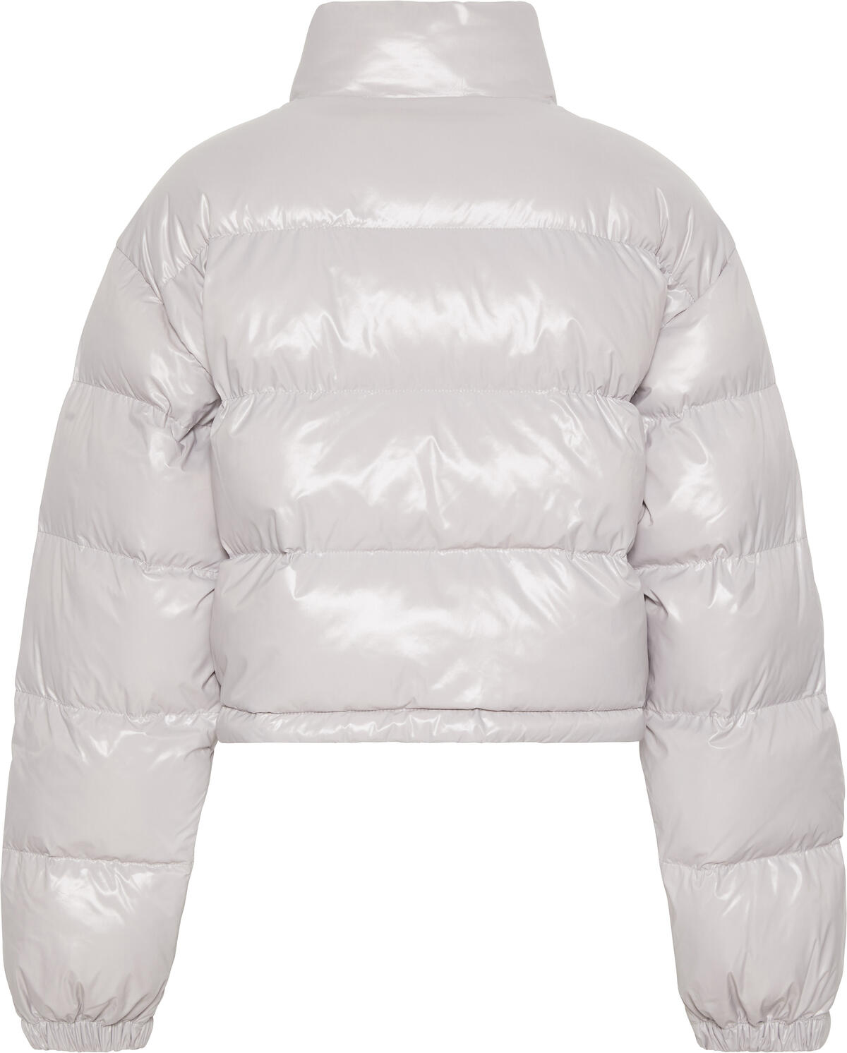 Calvin Klein SHINE CROP PUFFER JACKET Gri Kadın Mont Calvin Klein SHINE CROP PUFFER JACKET Gri Kadın Mont
