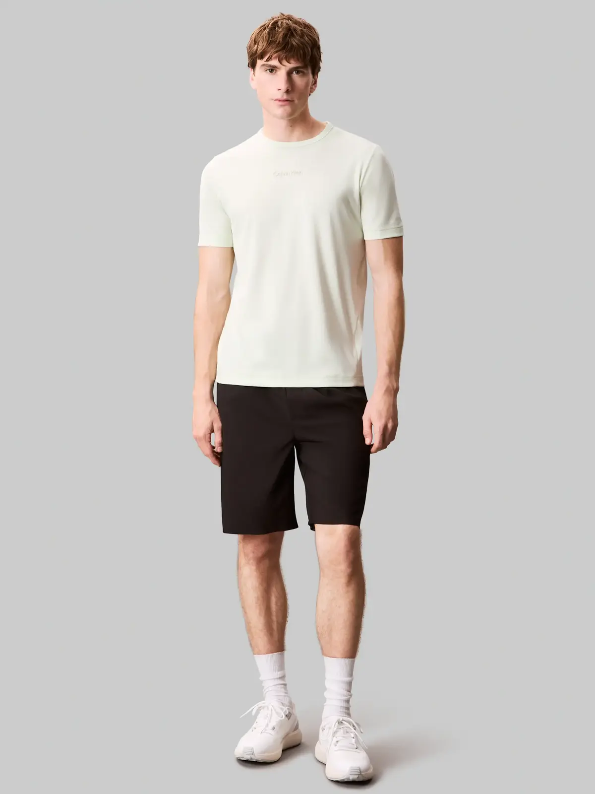 Calvin Klein WO - S/S T-SHIRT Yeşil Erkek Tişört