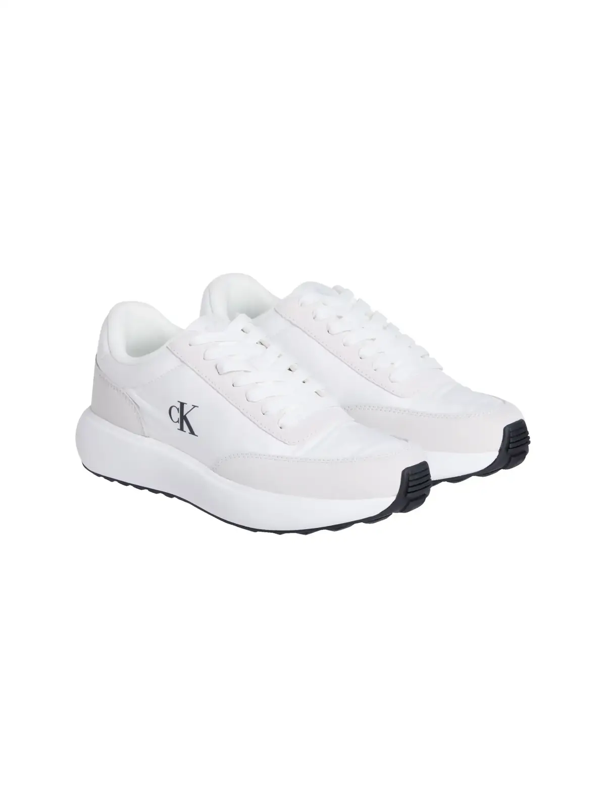 Calvin Klein ATHLE RUNNER NYLON M, 0LH Beyaz Kadın Spor Ayakkabı