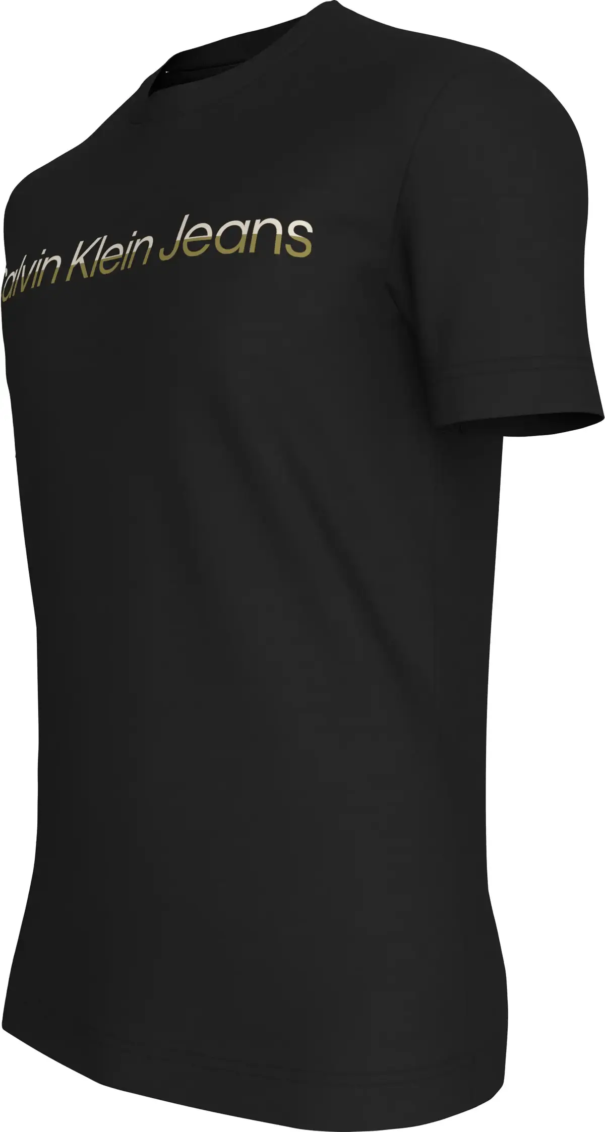 Calvin Klein MIXED INSTITUTIONAL, 0GO Siyah Erkek T-Shirt & Polo