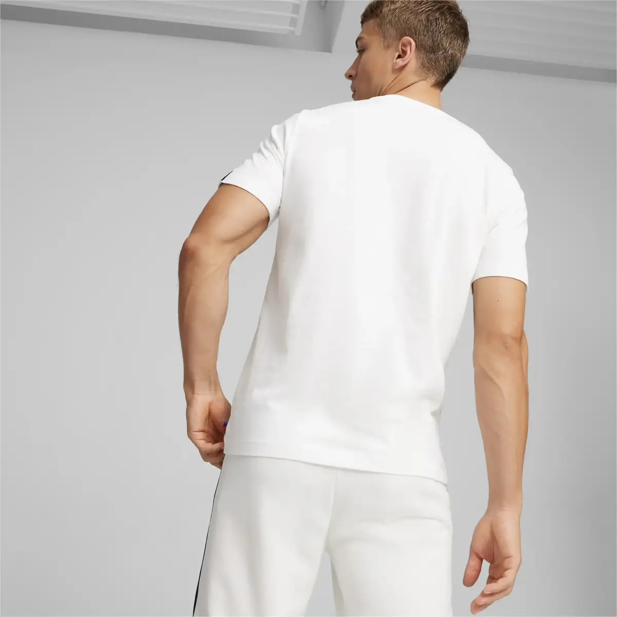 Puma BMW MMS ESS Graphic Tee Beyaz Erkek T-Shirt