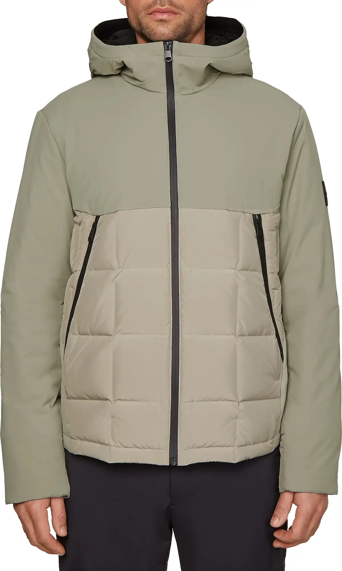 Calvin Klein STITCHLESS MIX MEDIA Erkek Bej Şişme Mont