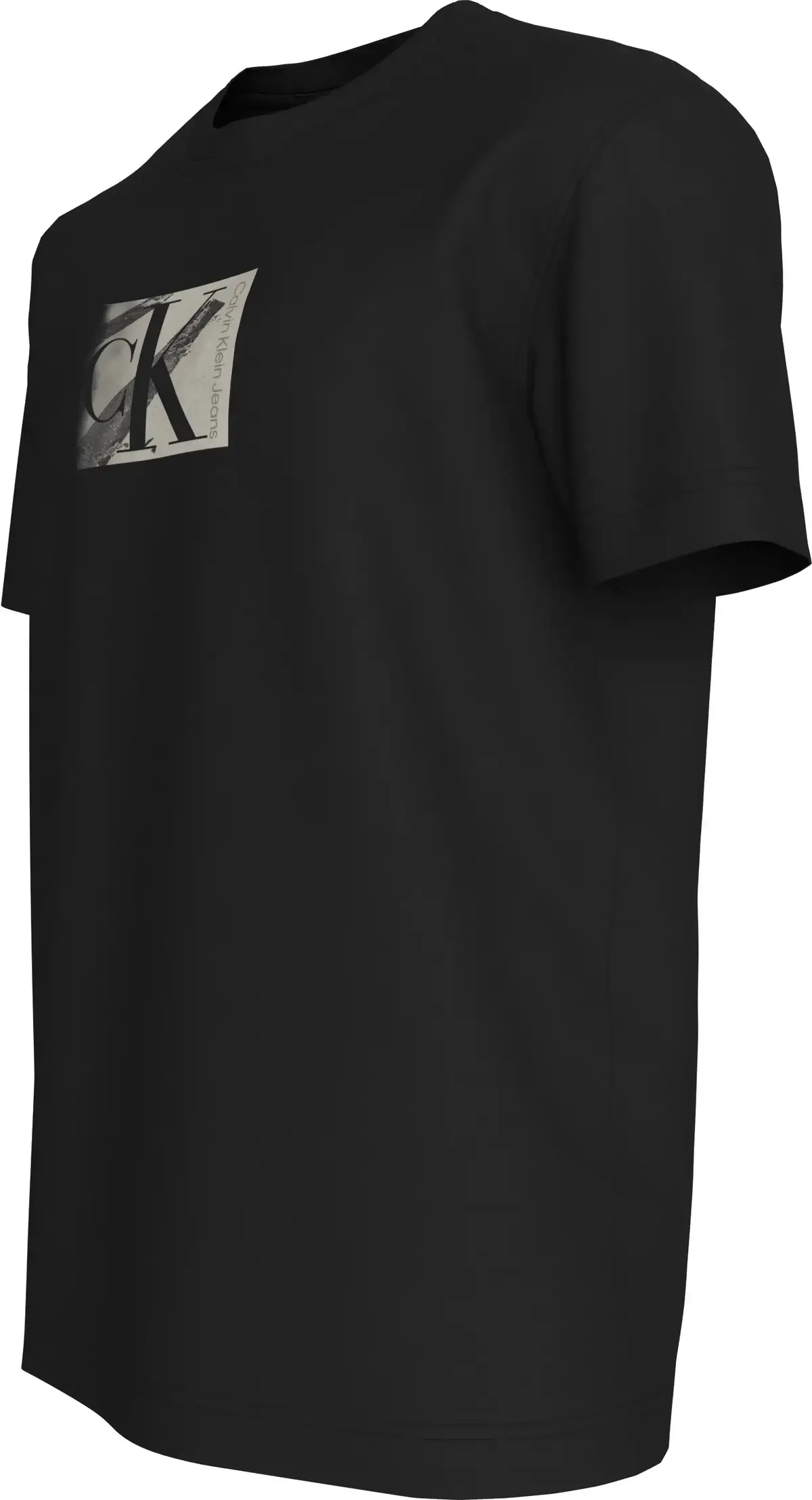 Calvin Klein SMALL CK BOX TEE, BEH Siyah Erkek T-Shirt & Polo