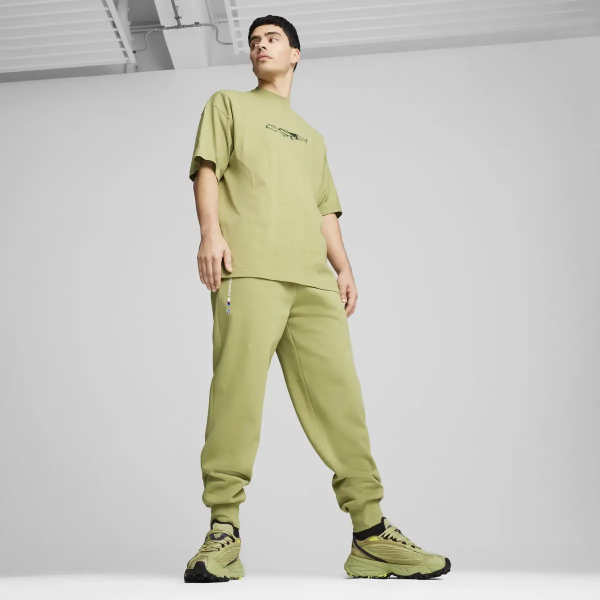 Puma BMW MMS ESS+ PANTS FLEECE Yeşil Erkek Eşofman Altı