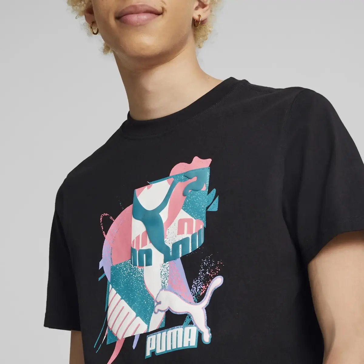 Puma Fandom Graphic Tee Siyah Erkek T-Shirt