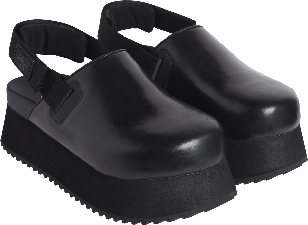 Calvin Klein SLING CLOSE TOE FLAT Kadın Siyah Sandalet