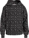 Calvin Klein MONOGRAM GRID AOP HO Erkek Siyah Hoodie