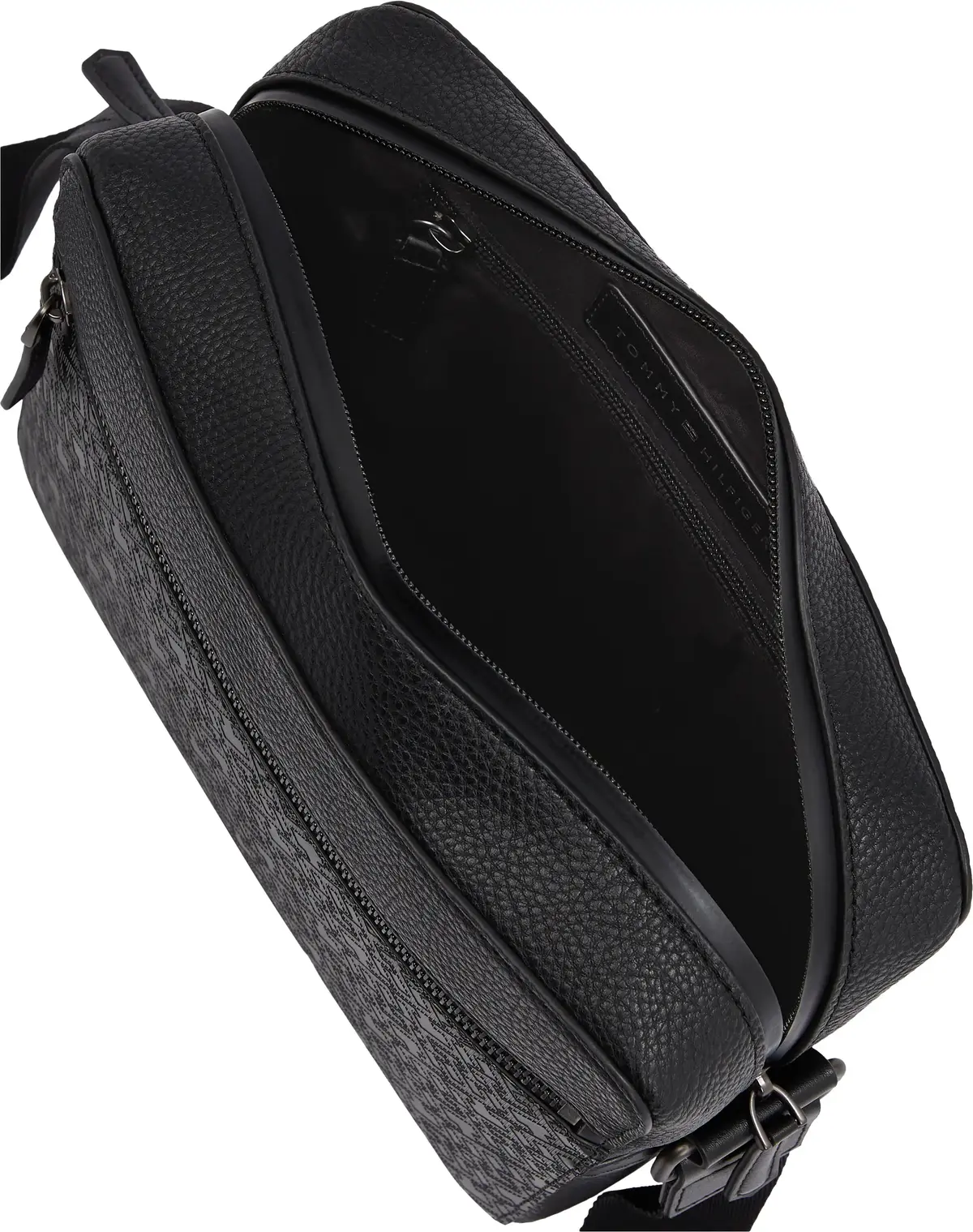 Tommy Hilfiger TH MONOGRAM MINI MES, BDS Siyah Erkek Çanta & Cüzdan