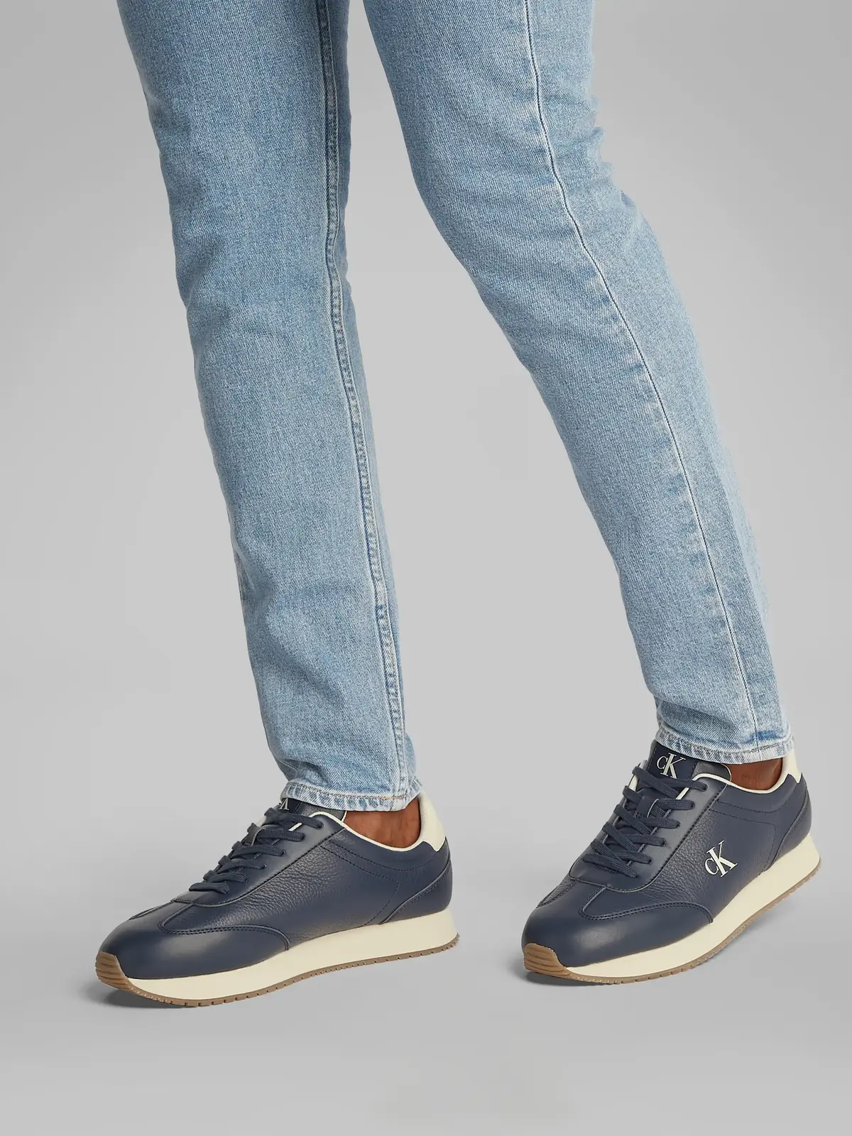 Calvin Klein RUNNER LACEUP TC Mavi Erkek Spor Ayakkabı & Sneaker