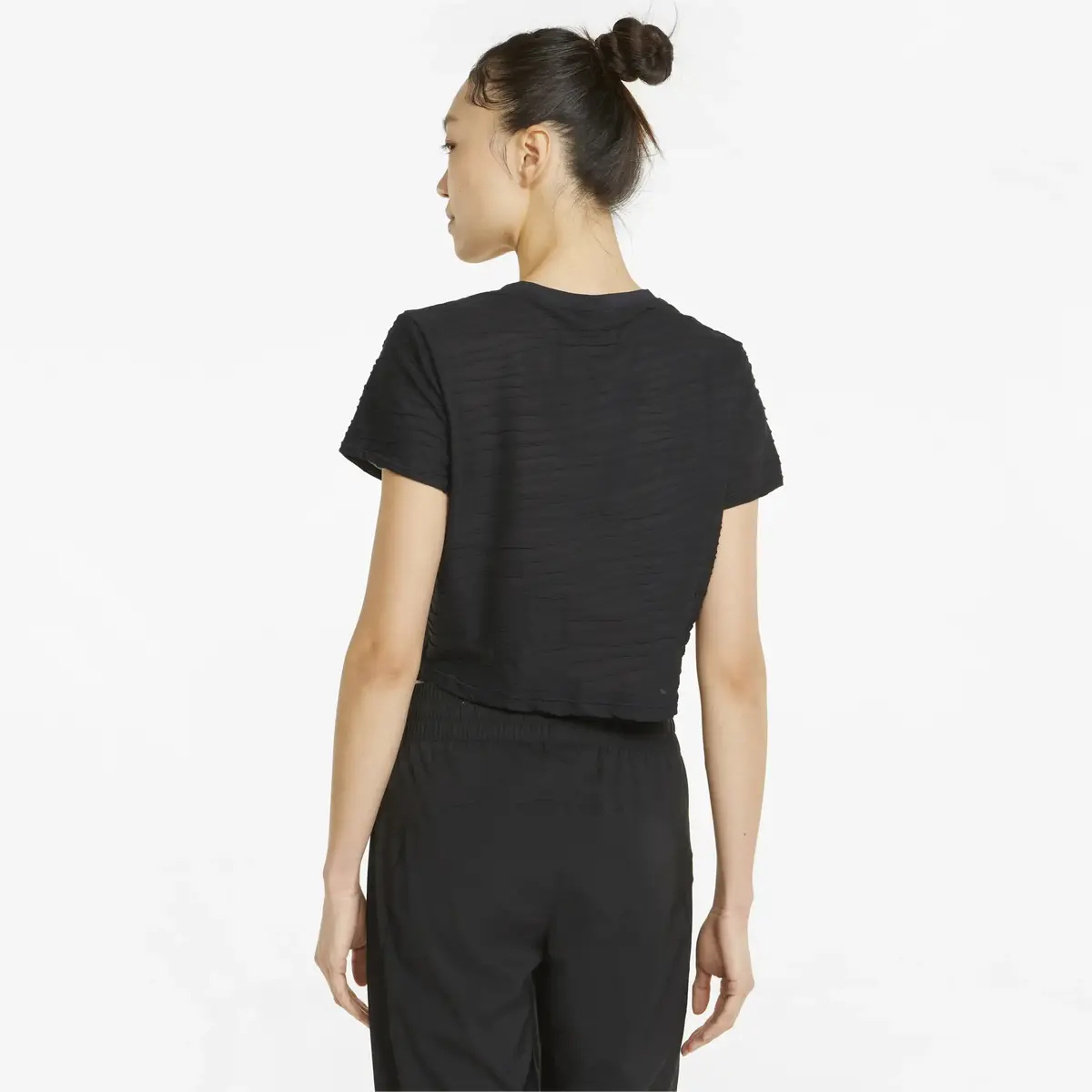 Puma STUDIO SKIMMER TEE Siyah Kadın T-Shirt