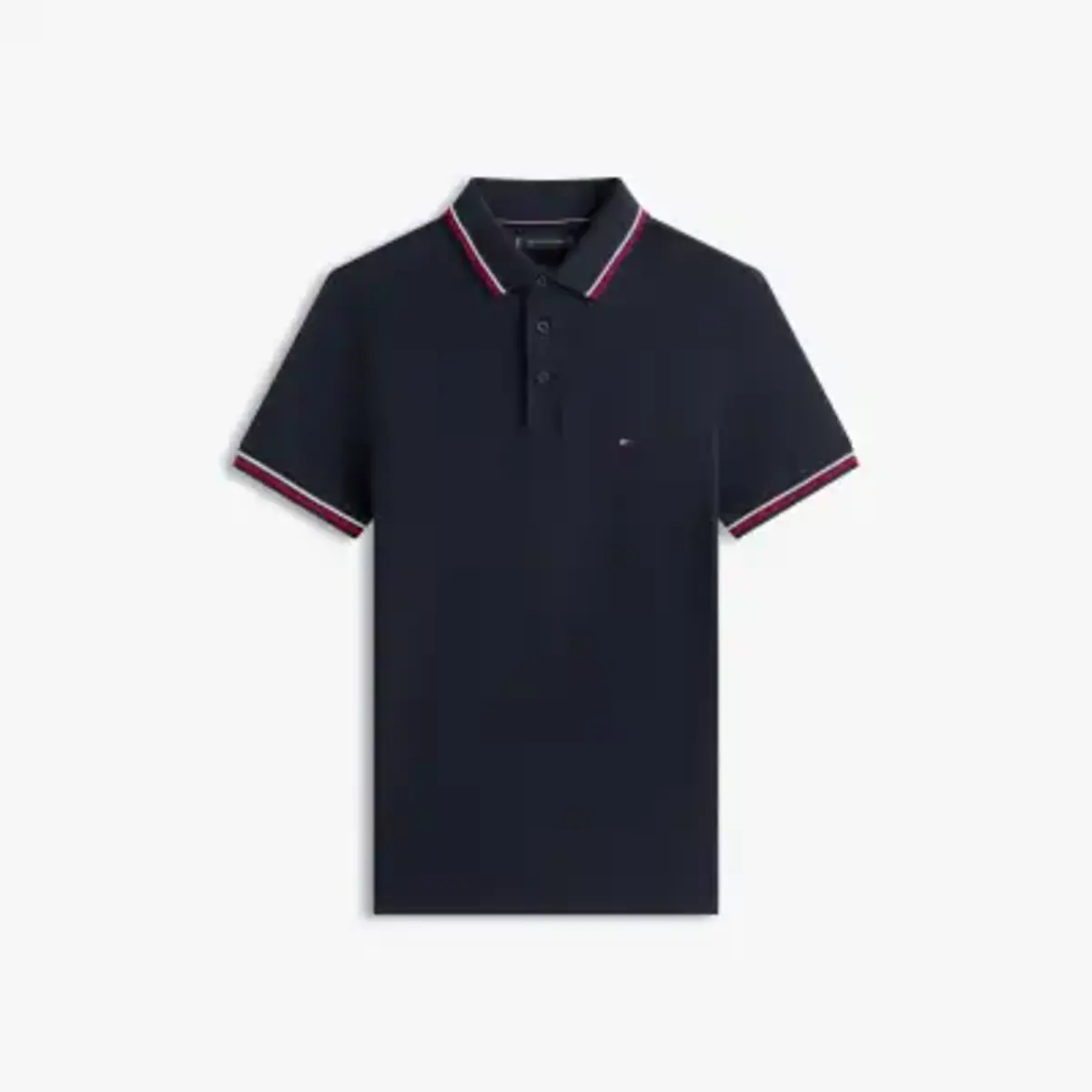 Tommy Hilfiger TIPPED SLIM FIT POLO, DW5 Siyah Erkek T-Shirt & Polo