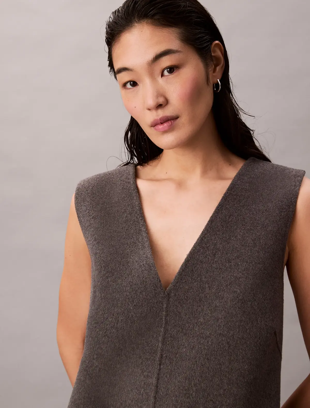Doubleface V Neck Mi, PD0