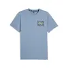 Puma MEN’S GRAPHIC RUN EMBLEM TEE Mavi Erkek T-Shirt