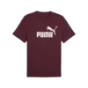 Puma ESS No. 1 Logo Tee Bordo Erkek T-Shirt