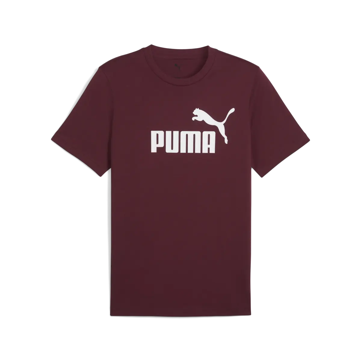 Puma ESS No. 1 Logo Tee Bordo Erkek T-Shirt