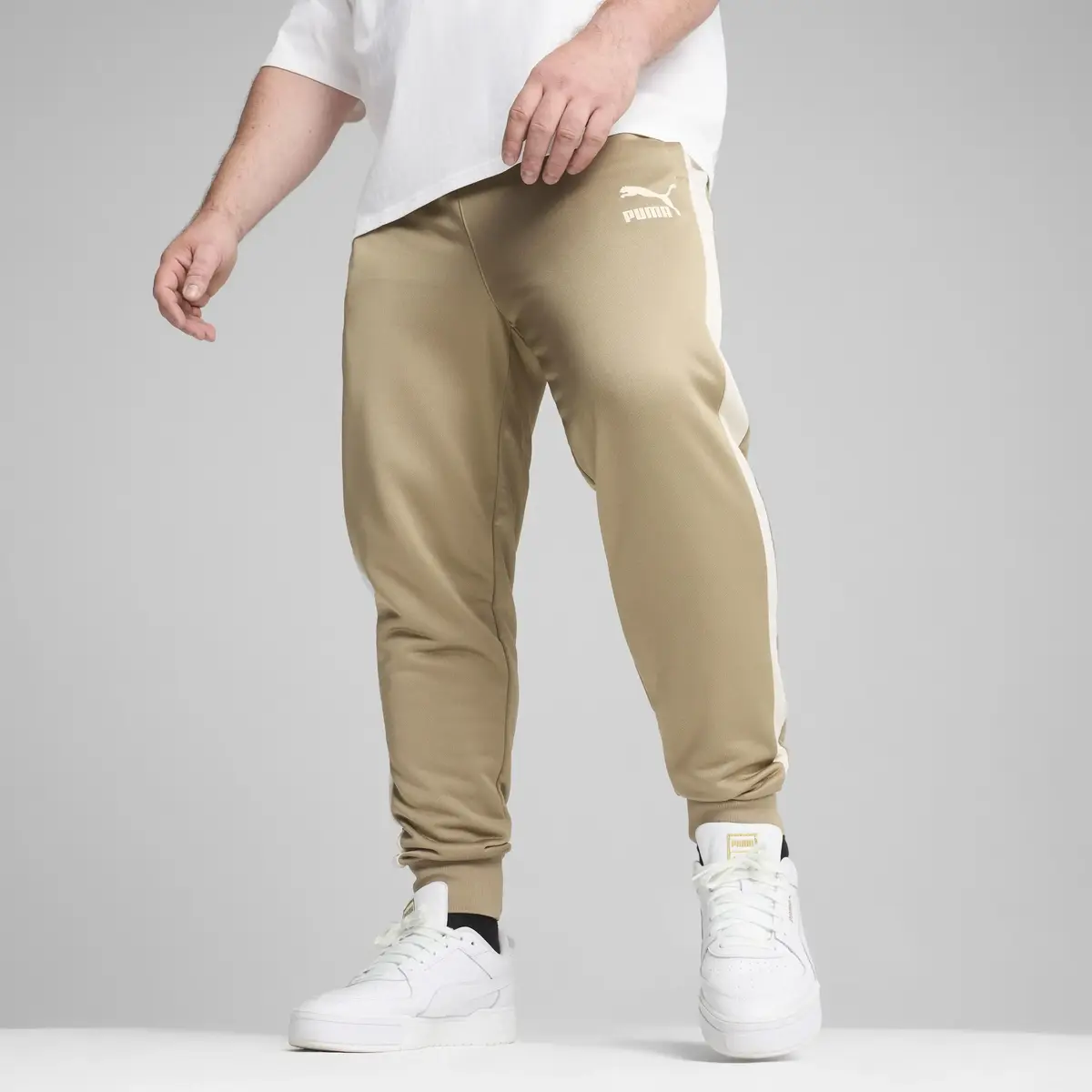 Puma T7 ICONIC Track Pants (s) PT Bej Erkek Eşofman Altı