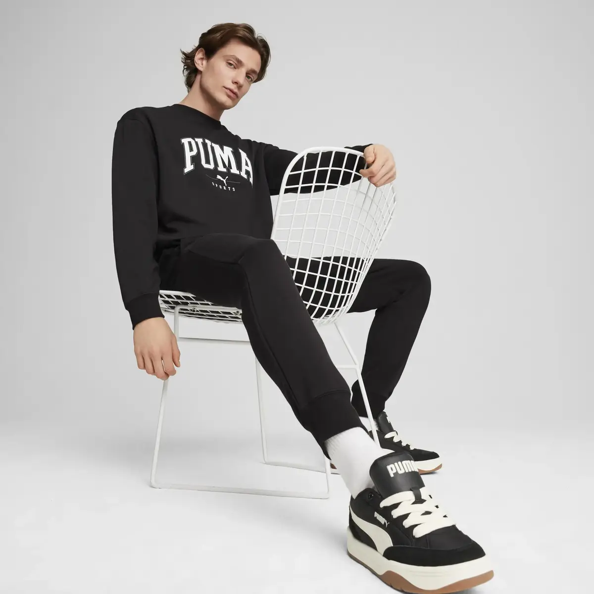Puma SQUAD Crew Siyah Erkek Sweatshirt