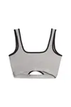Puma DARE TO Crop Top Gri Kadın T-Shirt
