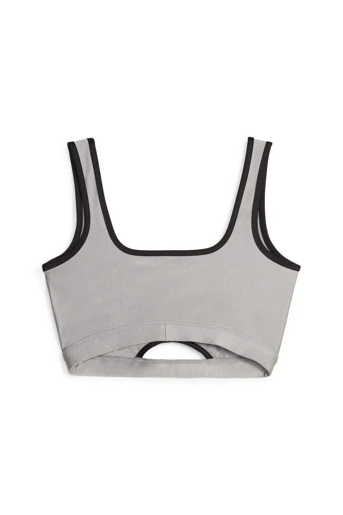 Puma DARE TO Crop Top Gri Kadın T-Shirt