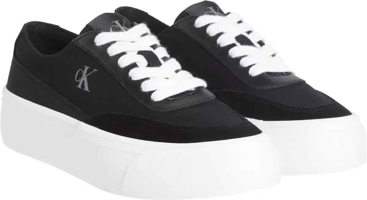 Calvin Klein VULC FLATFORM LOW CV, 0GM Siyah Kadın Spor Ayakkabı & Sneaker