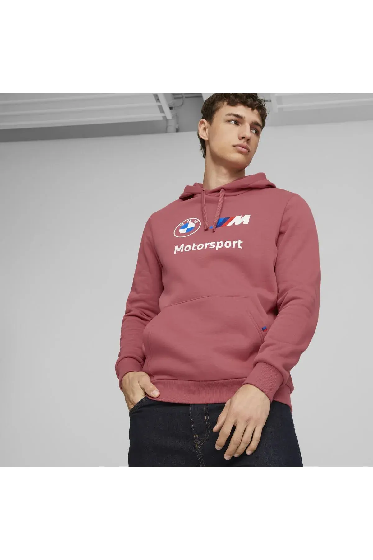 Puma BMW MMS ESS Hoodie Fleece Kırmızı Erkek Hoodie
