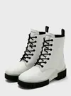 Calvin Klein COMBAT MID LACEUP TR Kadın Beyaz Bot