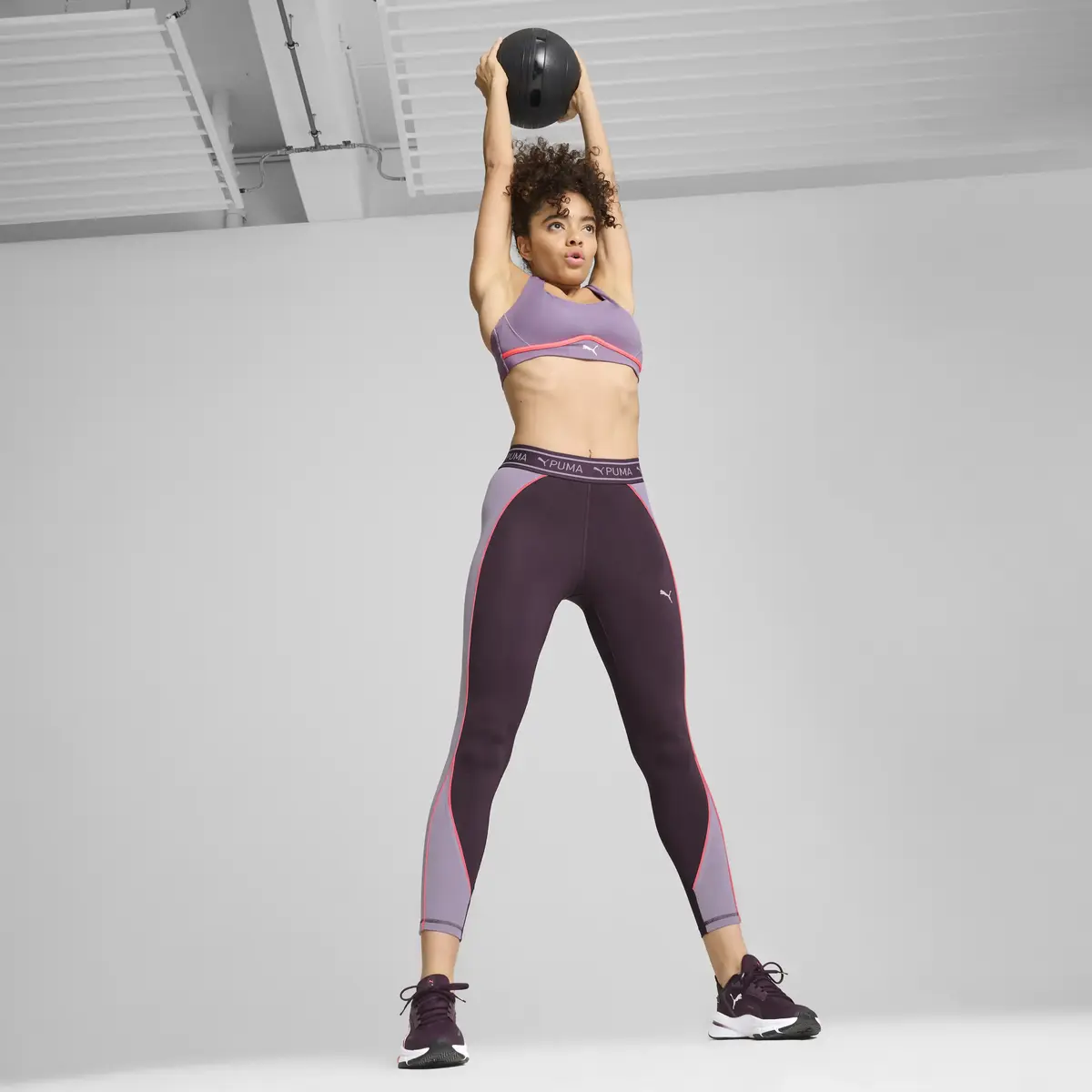 Puma 4KEEPS CLOUDSPUN BRA Mor Kadın Sporcu Sütyeni