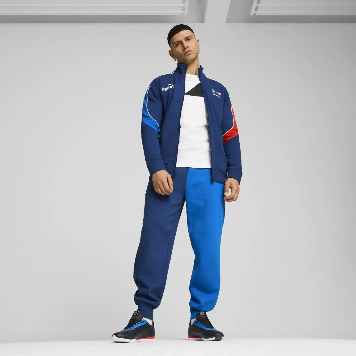 PUMA BMW MMS MT7+ SWEAT JACKET Mavi Erkek Ceket