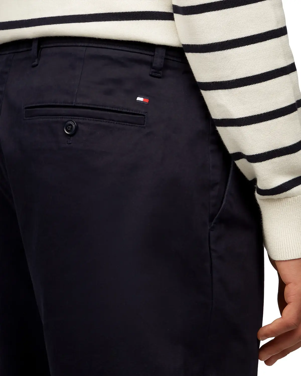 Tommy Hilfiger HARLEM CHINO SATIN, DW5 Siyah Erkek Pantolon