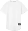 Calvin Klein BADGE TURN UP SLEEVE Erkek Beyaz T-Shirt