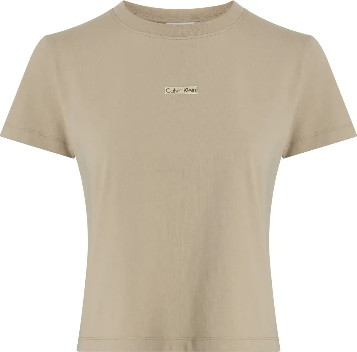 Calvin Klein PLACED INSTITUTIONAL, PF0 Bej Kadın T-Shirt & Polo