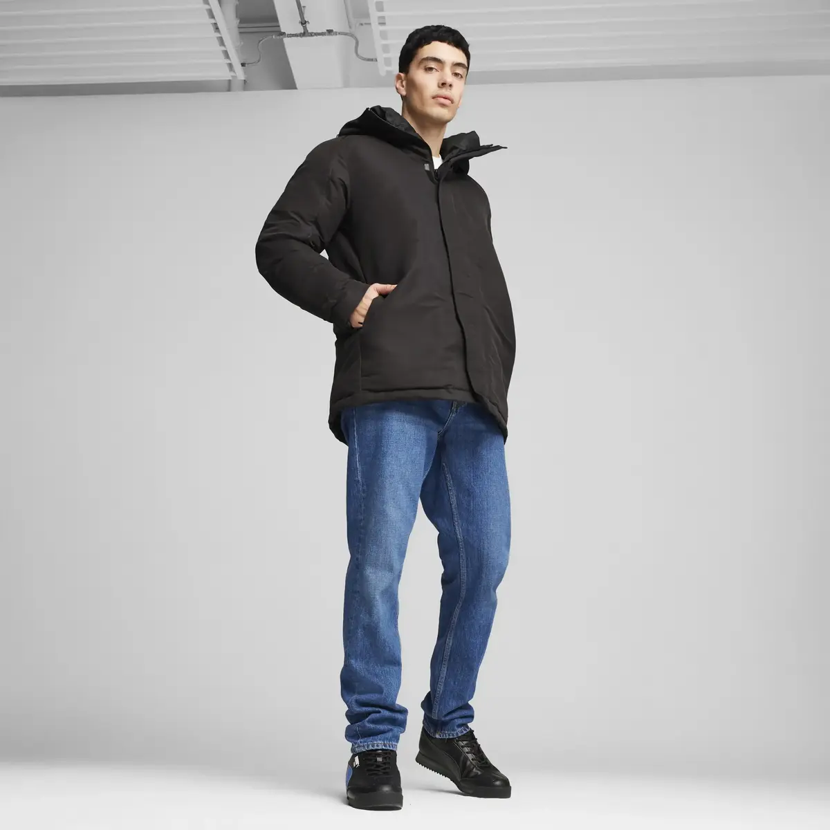 Puma BMW MMS LIFE JACKET Siyah Erkek Şişme Mont