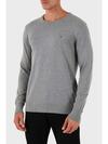 Tommy Hilfiger CORE ESSENTIAL COTTO Erkek Gri Kazak