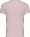 Tommy Hilfiger TJW SLIM C-NECK TEE Kadın Pembe T-Shirt