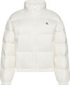 Calvin Klein ESSENTIAL MIDWEIGHT PUFFER JACKE Beyaz Kadın Mont Calvin Klein ESSENTIAL MIDWEIGHT PUFFER JACKE Beyaz Kadın Mont