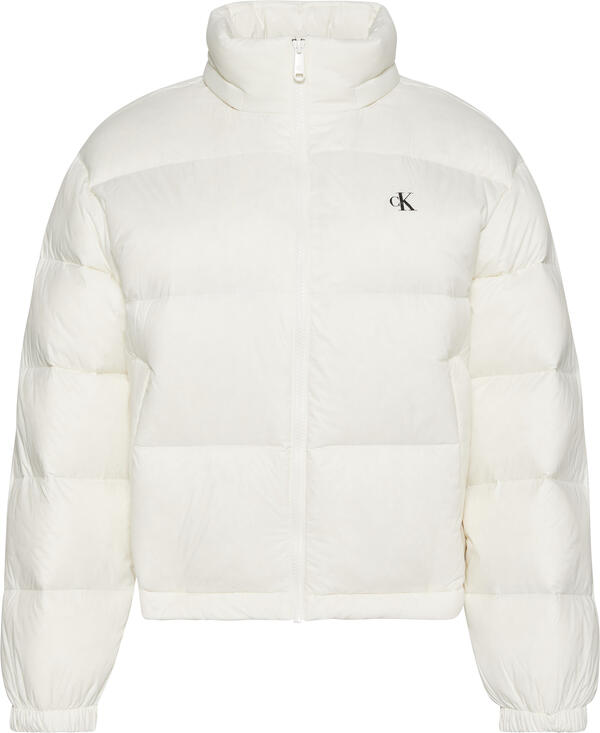 Calvin Klein ESSENTIAL MIDWEIGHT PUFFER JACKE Beyaz Kadın Mont