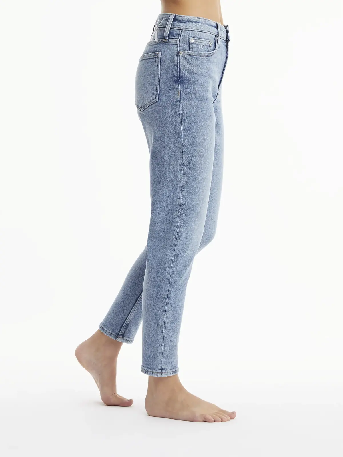 Calvin Klein MOM JEAN Kadın Mavi Kot Pantolon