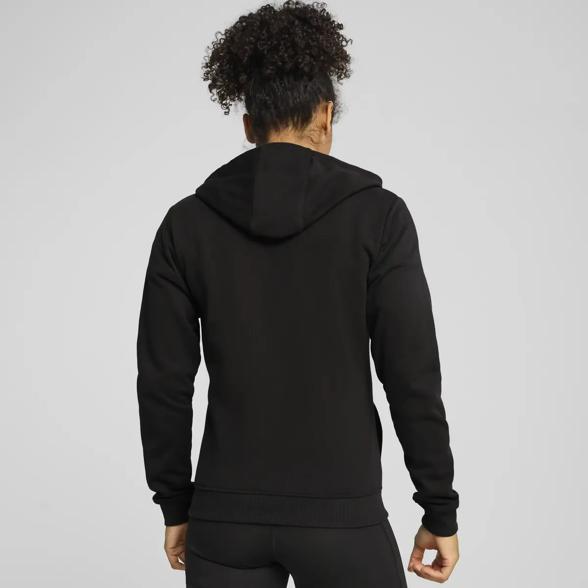 Puma TAD ESSENTIAL W FT FZ Siyah Kadın Sweatshirt