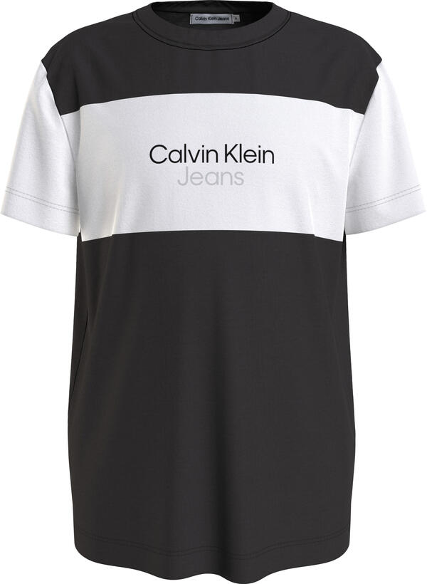 Calvin Klein COLOR BLOCK T-SHIRT Erkek Siyah T-Shirt