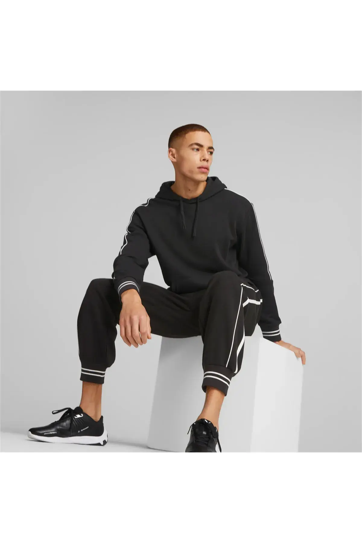 Puma BMW MMS Statement Hoodie Siyah Erkek Hoodie