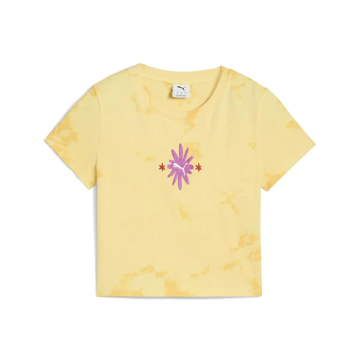 PUMA WARDROBE ESS Baby Tee Sarı Kadın Crop