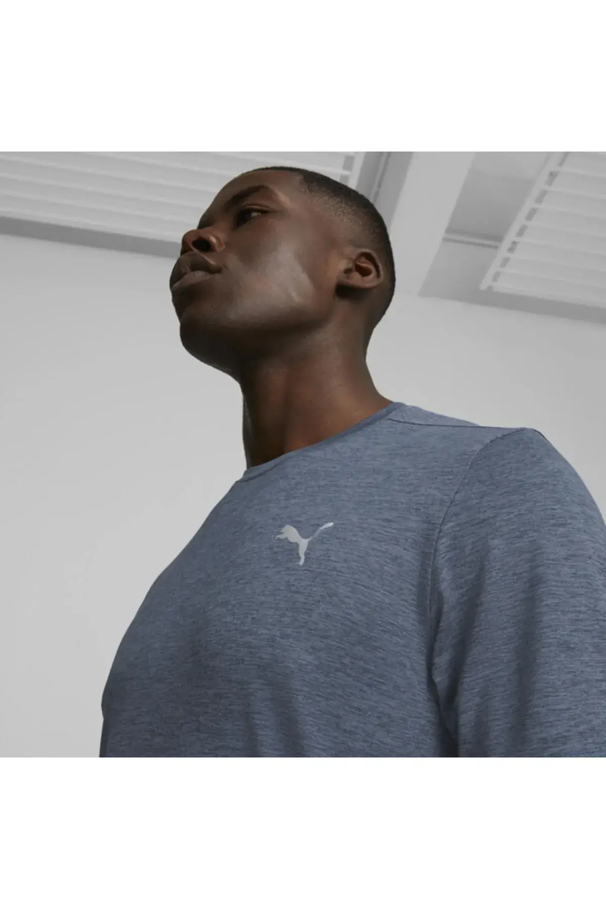 Puma Run Favorıte Heather Ss Tee M Lacivert Erkek Koşu Ve Performans T-Shirt