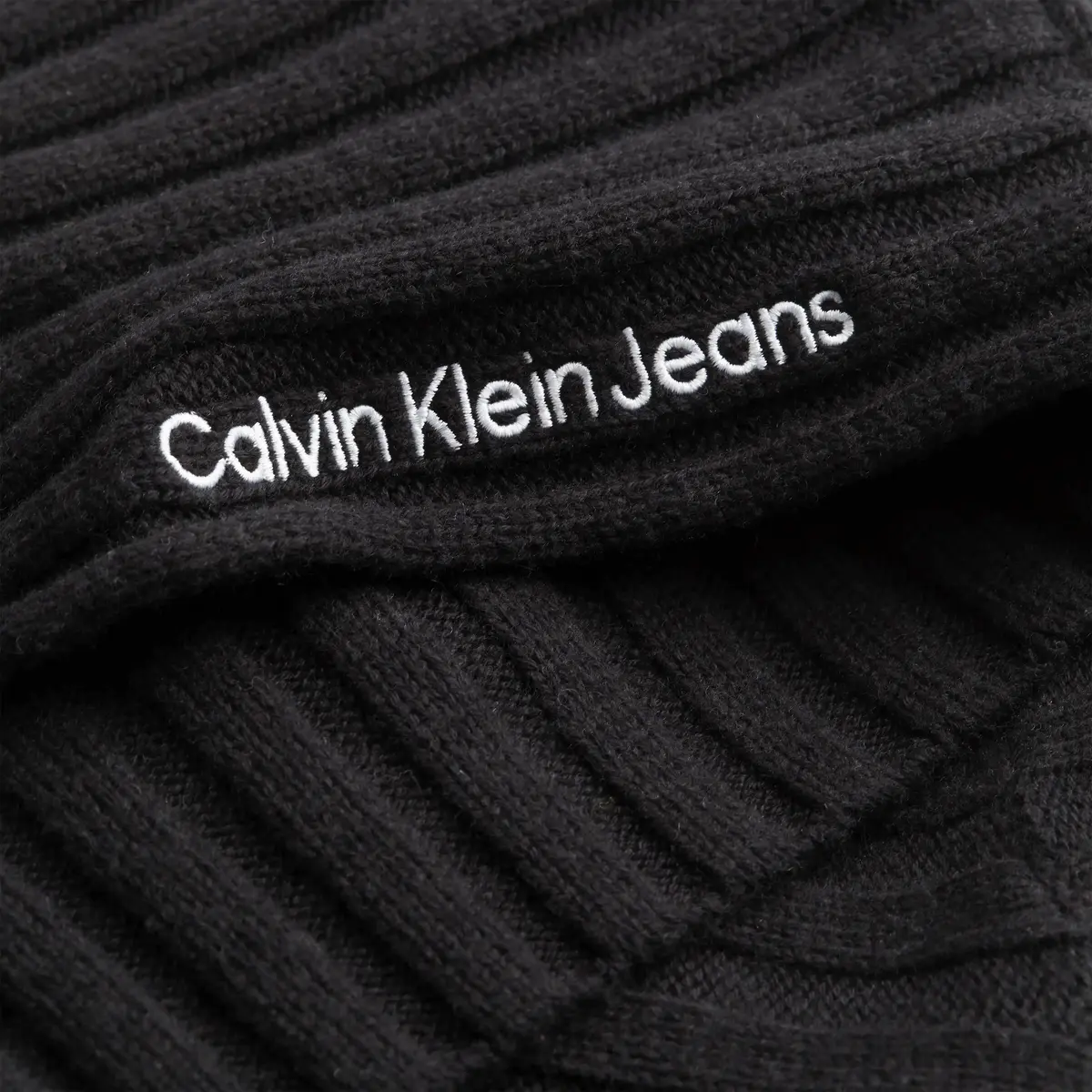 Calvin Klein WRAP HIGH NECK SWEAT Kadın Siyah Kazak