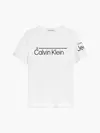 Calvin Klein INSTITUTIONAL LINED Erkek Beyaz T-Shirt
