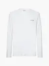 Calvin Klein MICRO LOGO INTERLOCK Erkek Beyaz T-Shirt