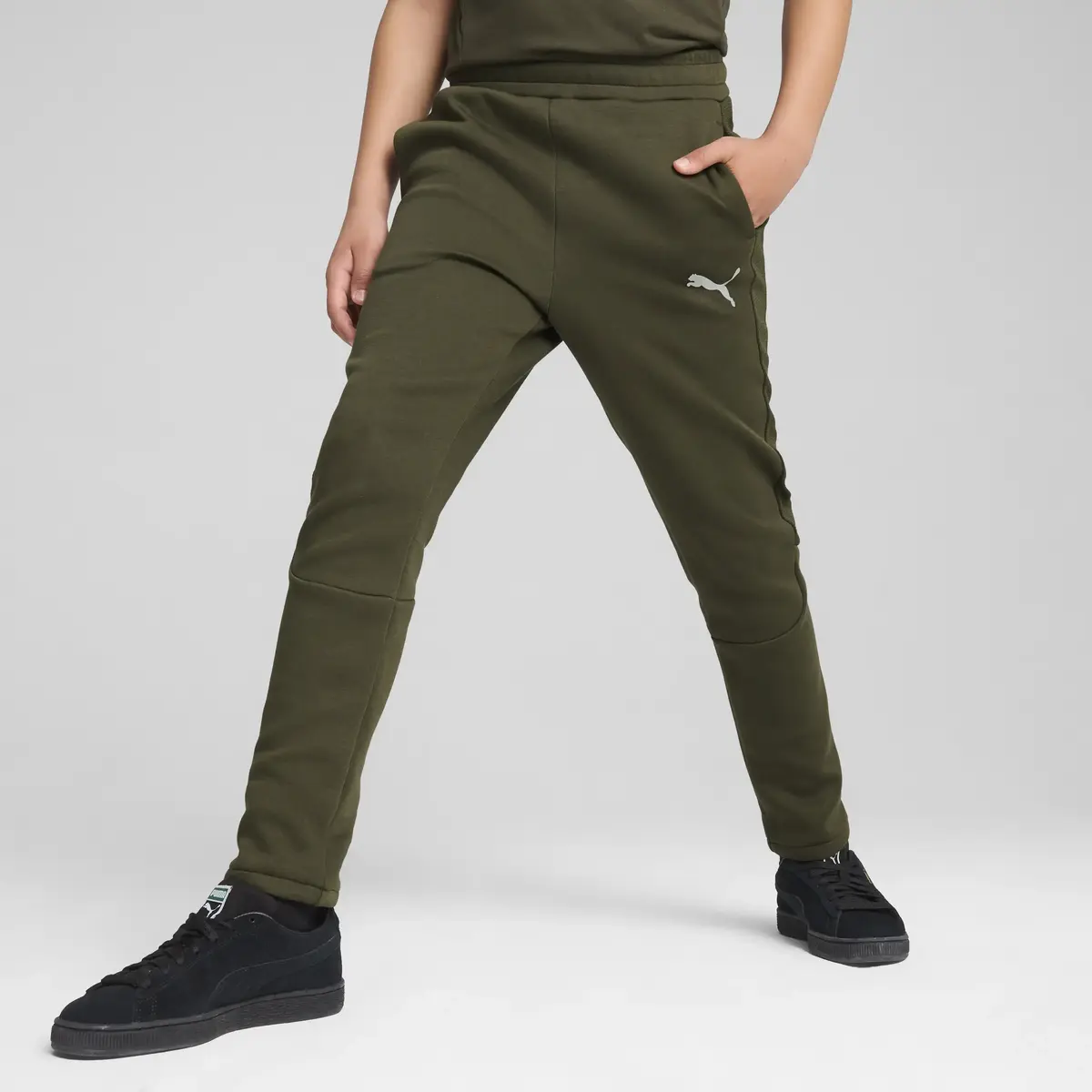 Puma EVOSTRIPE Pants DK Yeşil Unisex Eşofman Altı