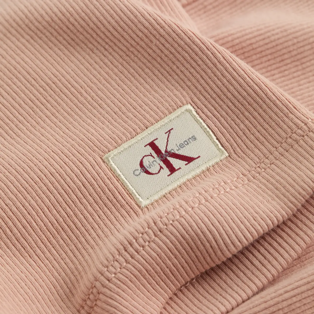 Calvin Klein WOVEN LABEL RIB BRAL, TCP Pembe Kadın Sütyen & Bralet