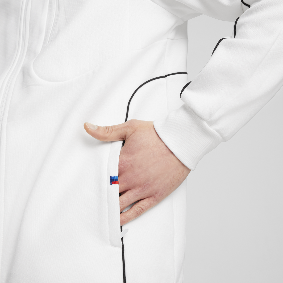 Puma BMW MMS HOODED SWEAT JKT Beyaz Erkek Fermuarlı Ceket