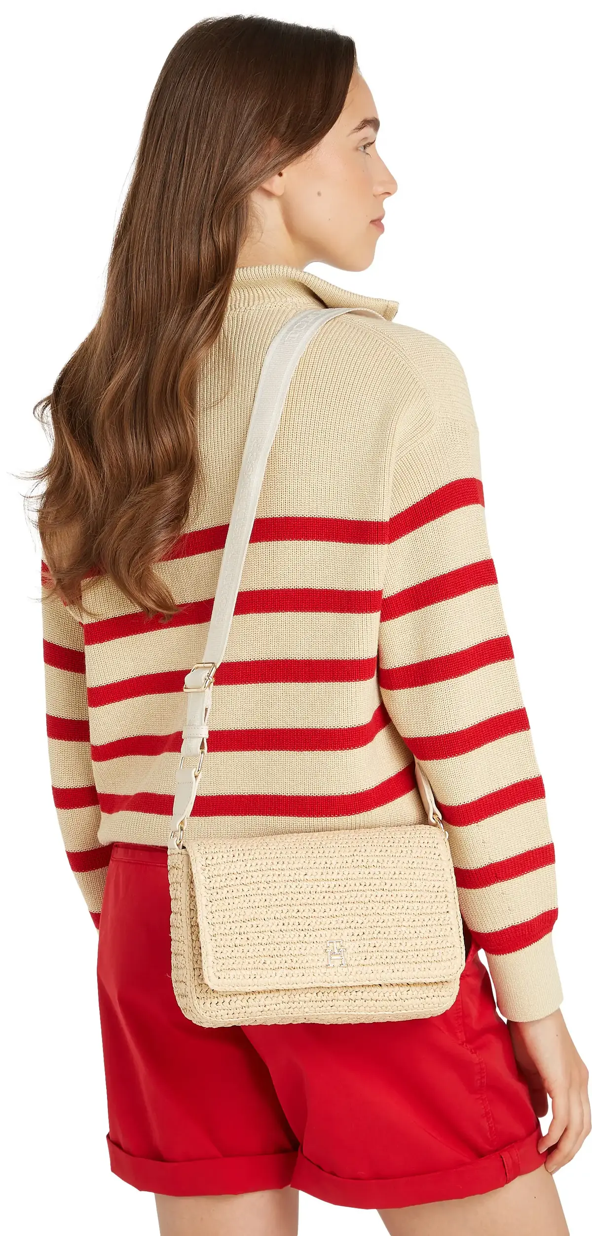 Tommy Hilfiger TH SPRING LOGO CONV, AA8 Krem Kadın Çanta & Cüzdan