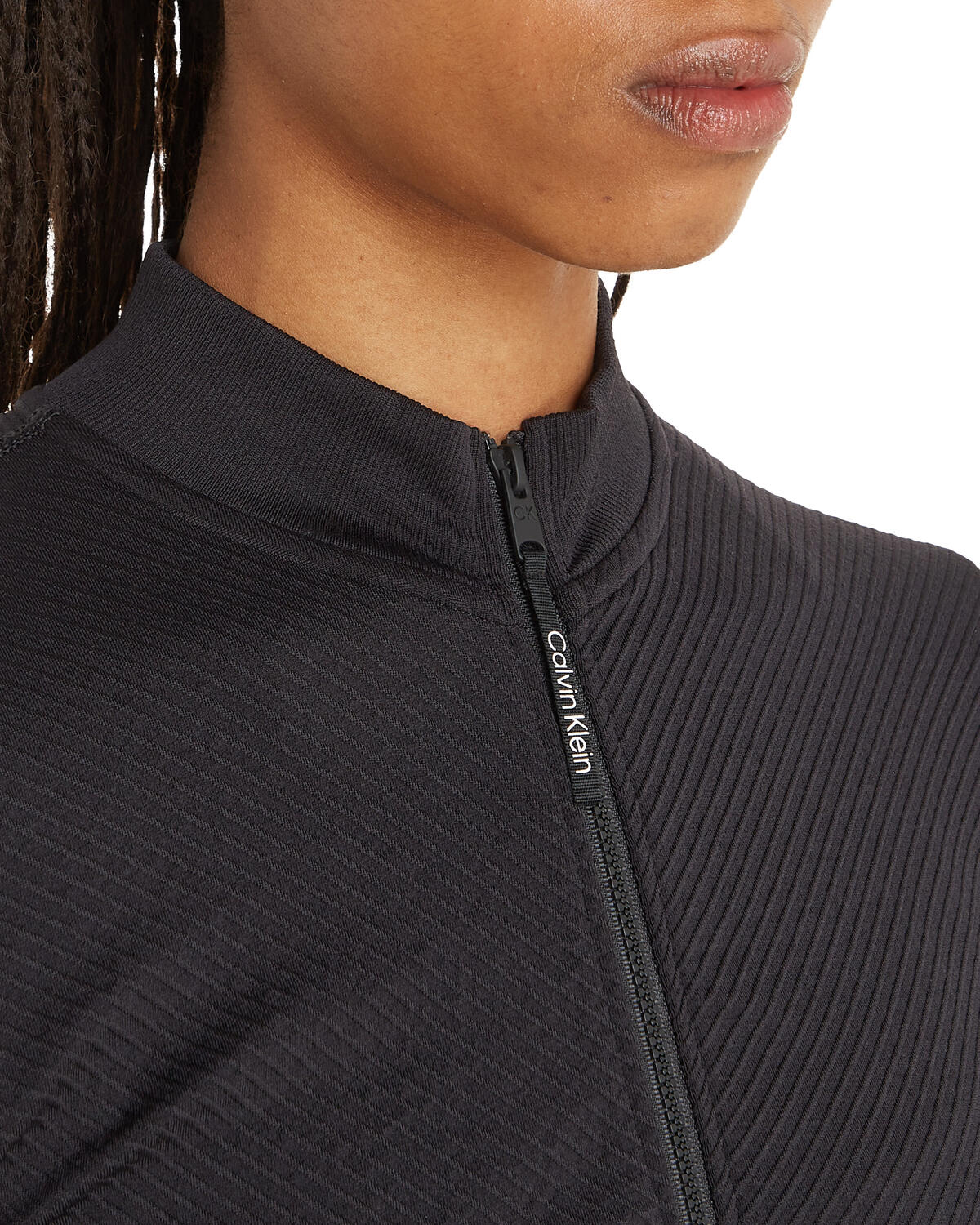Calvin Klein WO - Seamless Full Z Kadın Siyah Fermuarlı Ceket